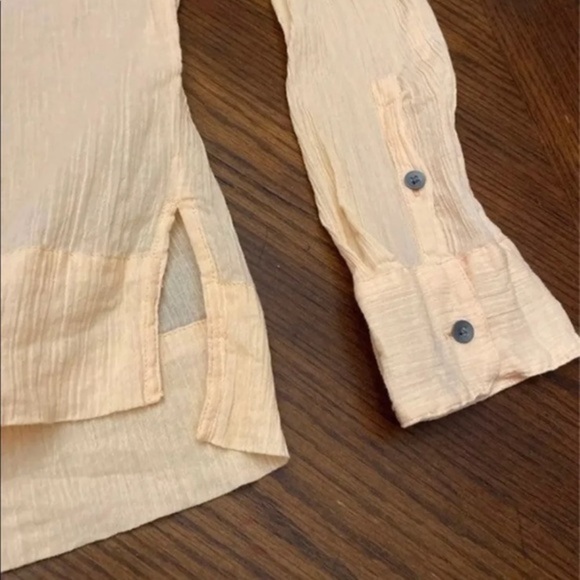 Lou & Grey Light Orange Blouse Medium - Picture 5 of 7